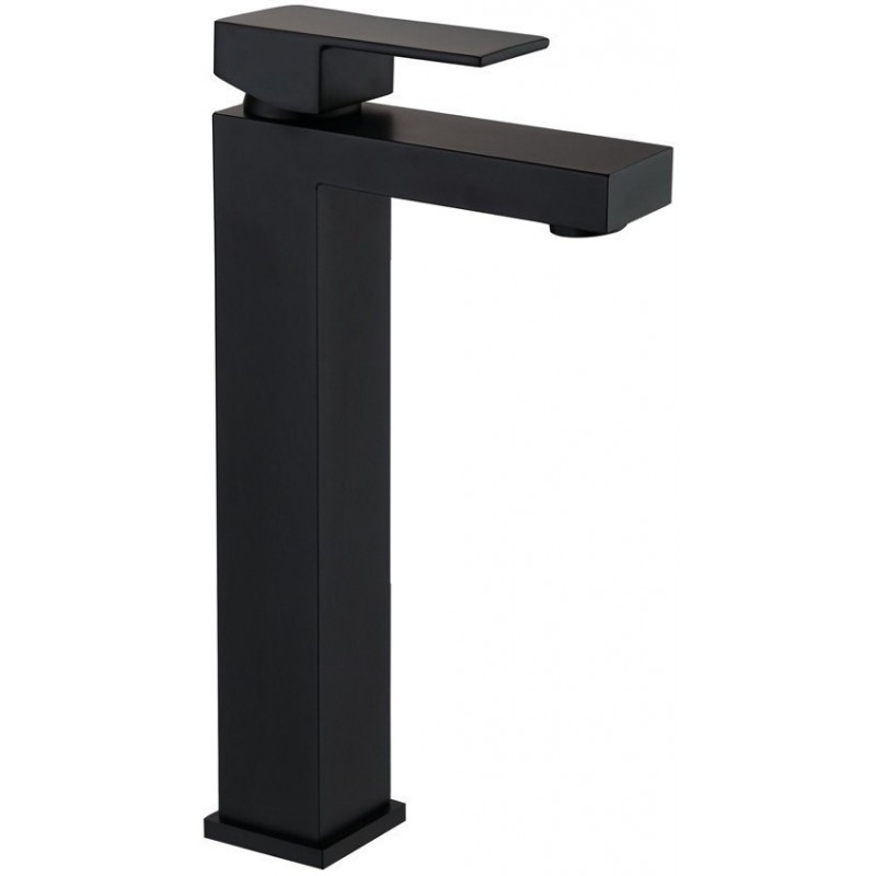 Mexen Cube high washbasin faucet, black - 72910-70