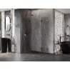 Mexen Lunar-F Duo folding shower cabin 100 x 80 cm, transparent, rose gold - 836-100L-080P-60-00