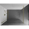 Mexen Kioto Walk-in Shower Wall 100 x 200 cm, Transparent 8 mm, Gold - 800-100-101-50-00