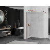 Mexen Kioto Walk-in Shower Screen 60 x 200 cm, Transparent 8 mm, Rose Gold - 800-060-101-60-00