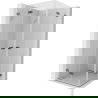 Mexen Lunar-F Duo folding shower cabin 70 x 70 cm, transparent, brushed gun gray - 836-070L-070P-66-00
