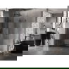 Mexen Lunar-F Duo folding shower cabin 90 x 90 cm, transparent, brushed gun gray - 836-090L-090P-66-00