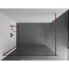 Mexen Kioto Walk-in shower wall 160 x 200 cm, transparent 8 mm, rose gold - 800-160-101-60-00