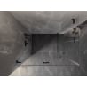 Mexen Lunar-F Duo folding shower cabin 100 x 70 cm, transparent, black - 836-100L-070P-70-00