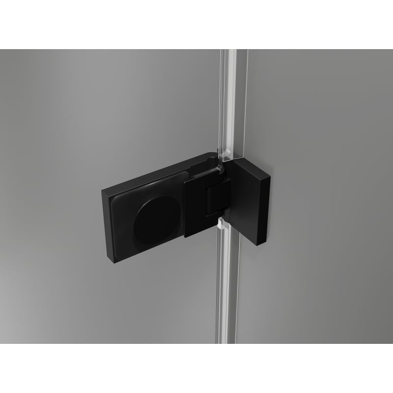 Mexen Lunar-F Duo Folding Shower Cabin 100 x 75 cm, Transparent, Black - 836-100L-075P-70-00