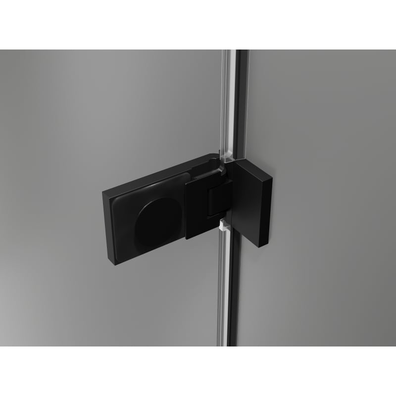 Mexen Lunar-F Duo Folding Shower Cabin 100 x 75 cm, Transparent, Black - 836-100L-075P-70-00