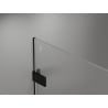 Mexen Lunar-F Duo folding shower cabin 100 x 75 cm, transparent, black - 836-100L-075P-70-00