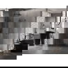 Mexen Lunar-F Duo folding shower cabin 80 x 80 cm, transparent, gun metal - 836-080L-080P-95-00