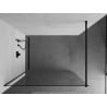 Mexen Kioto shower screen 100 x 200 cm, Transparent 8 mm, Black - 800-100-101-70-00
