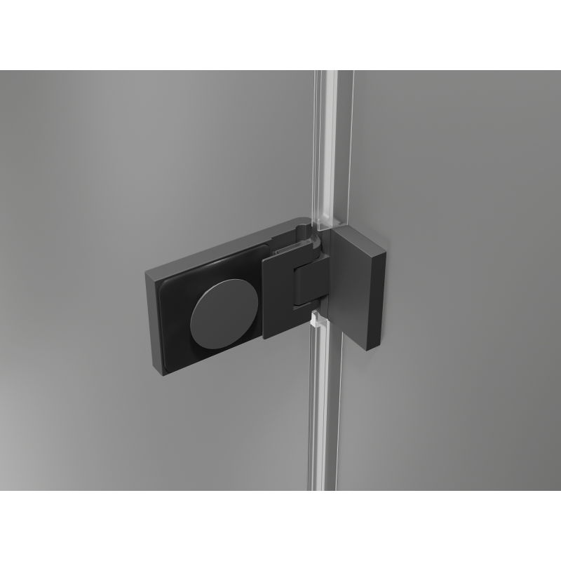 Mexen Lunar-F Duo Folding Shower Enclosure 85 x 75 cm, Transparent, Gun Metal - 836-085L-075P-95-00