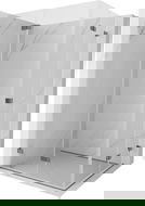 Mexen Lunar-F Duo 100 x 80 cm Folding Shower Enclosure, Transparent, Gun Metal - 836-100L-080P-95-00