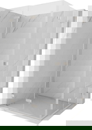 Mexen Lunar-F Duo folding shower cabin 90 x 85 cm, transparent, brushed nickel - 836-090L-085P-97-00