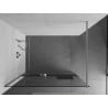 Mexen Kioto+ shower screen with a shelf and rail 110 x 200 cm, Transparent 8 mm, Chrome - 800-110-121-01-00