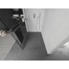 Mexen Kioto+ shower screen with a shelf and rail 110 x 200 cm, Transparent 8 mm, Chrome - 800-110-121-01-00