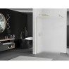 Mexen Kioto Walk-in Shower Panel 100 x 200 cm, Frosted 8 mm, Gold - 800-100-101-50-30