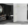 Mexen Kioto shower screen 110 x 200 cm, Frosted 8 mm, Gold - 800-110-101-50-30