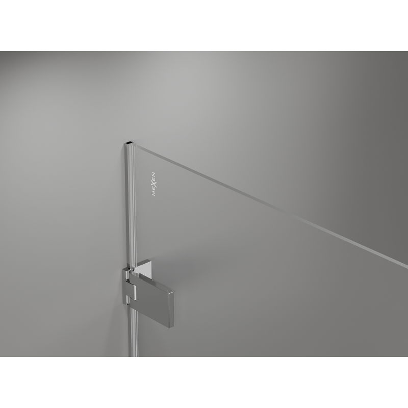 Mexen Lunar-F folding shower cabin left 90 x 80 cm, transparent, chrome - 836-090-080-01-00-L