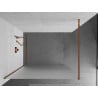 Mexen Kioto Walk-in Shower Wall 100 x 200 cm, Frosted 8 mm, Rose Gold - 800-100-101-60-30