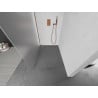 Mexen Kioto Walk-in Shower Wall 100 x 200 cm, Frost 8 mm, Rose Gold - 800-100-101-60-30