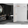 Mexen Kioto Walk-in Shower Wall 100 x 200 cm, Frost 8 mm, Rose Gold - 800-100-101-60-30