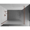 Mexen Kioto Walk-in Shower Wall 120 x 200 cm, Frosted 8 mm, Rose Gold - 800-120-101-60-30