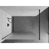 Mexen Kioto Walk-in Shower Wall 90 x 200 cm, Frosted 8 mm, Black - 800-090-101-70-30