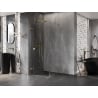 Mexen Lunar-F folding shower enclosure left 90 x 90 cm, transparent, gold - 836-090-090-50-00-L