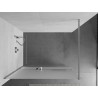 Mexen Kioto+ shower wall with shelf Walk-in 90 x 200 cm, frost, chrome - 800-090-121-01-30