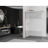 Mexen Kioto Walk-in Shower Screen 90 x 200 cm, Transparent/Frosted 8 mm, Rose Gold - 800-090-101-60-35