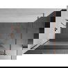 Mexen Kioto shower screen 100 x 200 cm, Transparent/Frosted 8 mm, Rose gold - 800-100-101-60-35