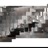 Mexen Lunar-F folding shower cabin left 100 x 100 cm, transparent, brushed copper- 836-100-100-65-00-L