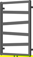 Mexen Zoom Decorative Bathroom Radiator 770 x 530 mm, 275 W, Anthracite - W130-0770-530-00-66
