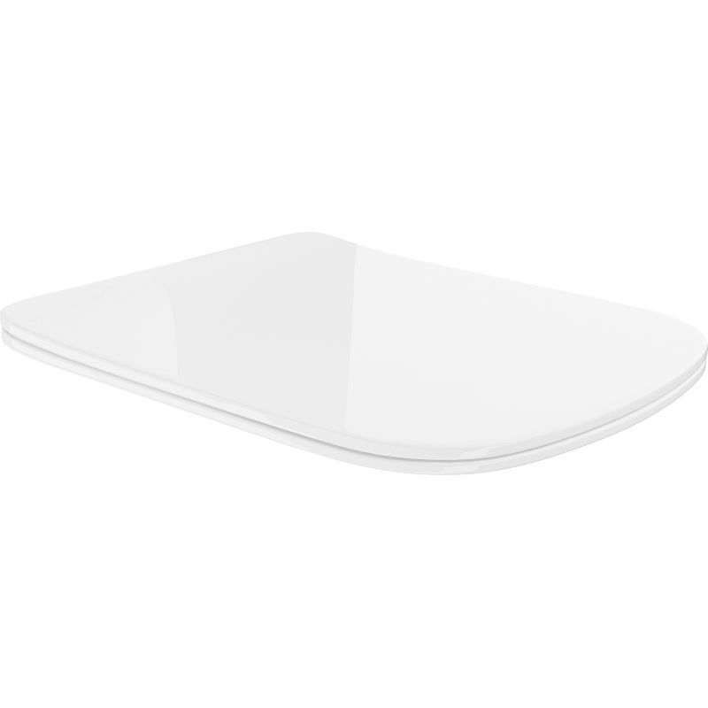 Mexen slow-falling slim seat, duroplast, white gloss - 39120100