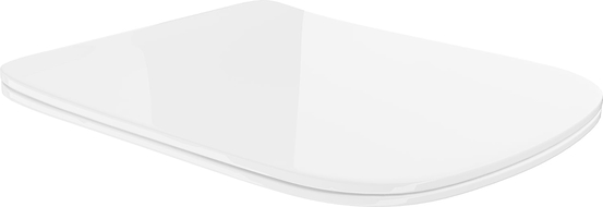 Mexen slow-falling slim seat, duroplast, white gloss - 39120100