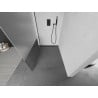 Mexen Kioto Walk-in Shower Screen 110 x 200 cm, Transparent/Frosted 8 mm, Black - 800-110-101-70-35