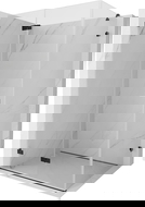 Mexen Lunar-F folding shower enclosure left 80 x 70 cm, transparent, black - 836-080-070-70-00-L