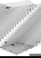 Mexen Lunar-F folding shower cabin left 95 x 70 cm, transparent, black - 836-095-070-70-00-L