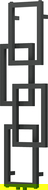 Mexen Grid decorative bathroom radiator 1115 x 360 mm, 279 W, anthracite - W215-1115-360-00-66