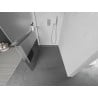 Mexen Kioto+ shower screen with a shelf and rail 110 x 200 cm, Transparent/Frosted 8 mm, Chrome - 800-110-121-01-35