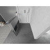 Mexen Kioto+ Walk-in Shower Wall with Shelf 110 x 200 cm, Transparent/Frosted, Chrome - 800-110-121-01-35