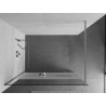 Mexen Kioto+ Walk-in Shower Wall with Shelf 110 x 200 cm, Transparent/Frosted, Chrome - 800-110-121-01-35