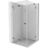 Mexen Lunar-F folding shower enclosure left 80 x 80 cm, transparent, gun metal - 836-080-080-95-00-L
