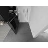 Mexen Kioto+ shower wall with Walk-in shelf 90 x 200 cm, graphite, chrome - 800-090-121-01-40