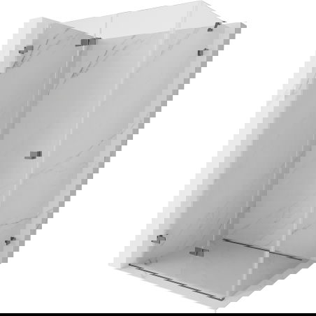 Mexen Lunar-F folding shower cabin left 95 x 90 cm, transparent, gun metal - 836-095-090-95-00-L