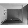 Mexen Kioto+ shower wall with shelf Walk-in 100 x 200 cm, graphite, chrome - 800-100-121-01-40