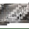 Mexen Lunar-F folding shower cabin left 80 x 80 cm, transparent, brushed nickel - 836-080-080-97-00-L