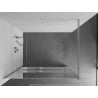 Mexen Kioto+ shower screen with a shelf and rail 70 x 200 cm, Mirror 8 mm, Chrome - 800-070-121-01-50