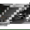 Mexen Kioto+ shower screen with a shelf and rail 80 x 200 cm, Mirror 8 mm, Chrome - 800-080-121-01-50