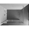 Mexen Kioto+ shower wall with shelf Walk-in 90 x 200 cm, mirror, chrome - 800-090-121-01-50