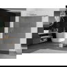 Mexen Kioto Walk-In Shower Wall 80 x 200 cm, Graphite 8 mm, Chrome - 800-080-101-01-40